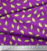 Soimoi Red Poly Crepe Fabric Hosta Leaves Print Fabric by the metre 42 Inch