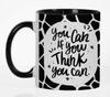 Inkdotpot You Can If You Think You Can 11 Oz Ceramic Coffee Mug Inspirational Quotes Employee Boss Coworkers Birthday
