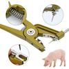 1Pz Pinze per Marchi Auricolari Bovina Capra Pinza Idraulica Verticale Dispositivo di Controllo Animale Bovina Animale Auricolare Applicatore Perforatore