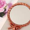 Portable Vintage Handheld Makeup Mirror Hand Hold Round Cosmetic Mirrors European Style Noble Ancient Court Mirror Beauty Tool