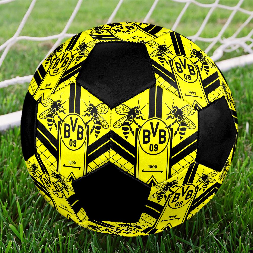 Borussia Dortmund Fußball Bunt Für Alle Altersgruppen Maschinengenäht PVC Wettkampfbereit Langlebig Hoher Rückprall.GRÖSSE5