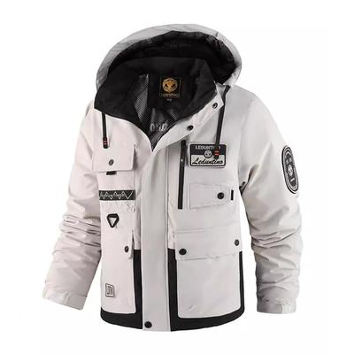 Winter Herren Berg Ski Parkas Mode Herren Baumwolle Warm Daunen Gefüttert Mode Herren Wandern Thermische Winddichte Kapuzenjacke