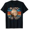 Vintage Never Forget Pluto Nerdy Astronomy Space Science TShirt Customized Products
