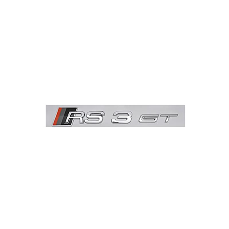 QR5 ABS Rear Trunk Emblem for M5 RS3 RS4 RS5 RS6 RS7 RS8 GT Logo Auto Side Letter Badge Stickers Exterior Decoration