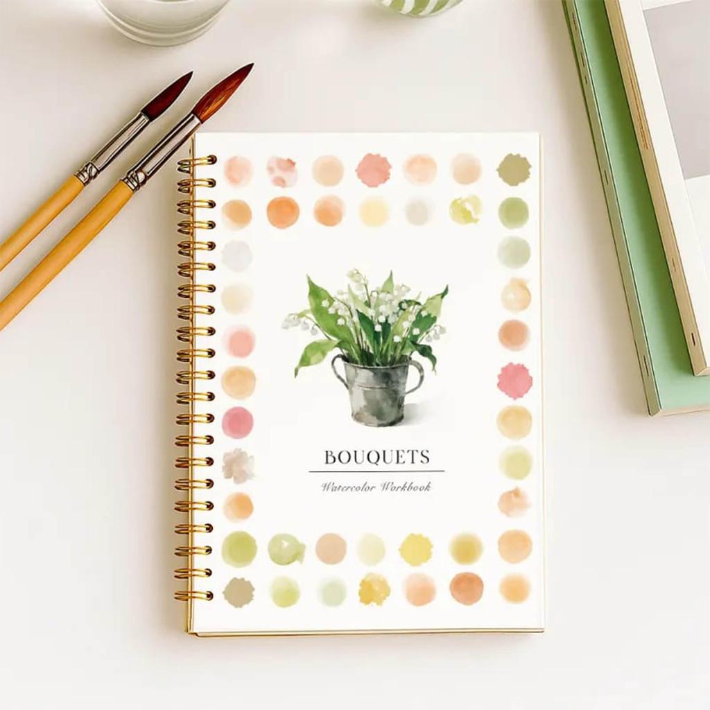 Watercolor Book For Beginners , Painting Set For Beginners , Easy Nature Scene Painting Set , Art Crafts For Creative Exploration (1ml)