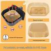 Non-Stick Square Air Fryer Liner - Food-Grade Baking & Oil-Absorbing Paper