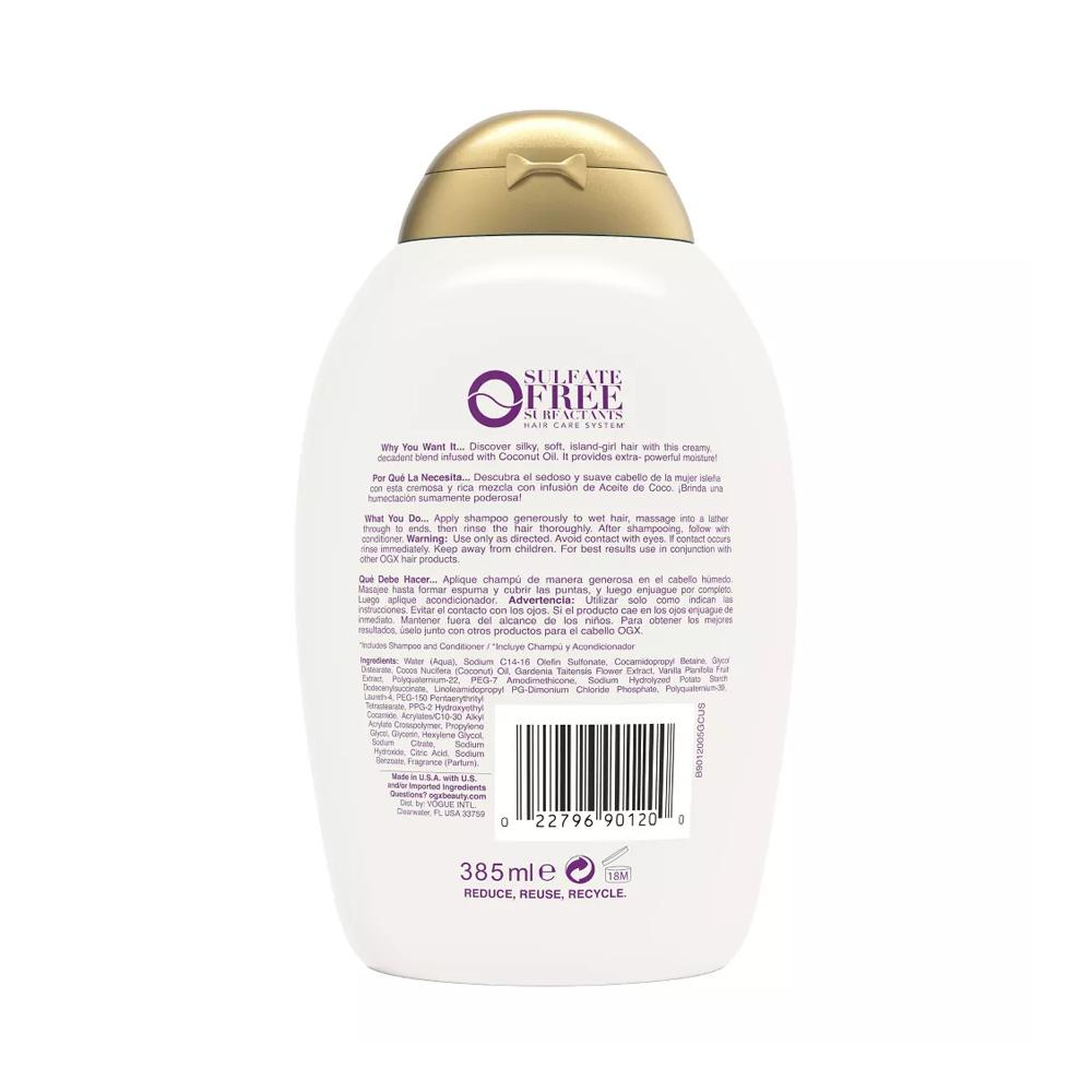 Regenerierendes Shampoo OGX Kokosöl Wunderöl 385 ml