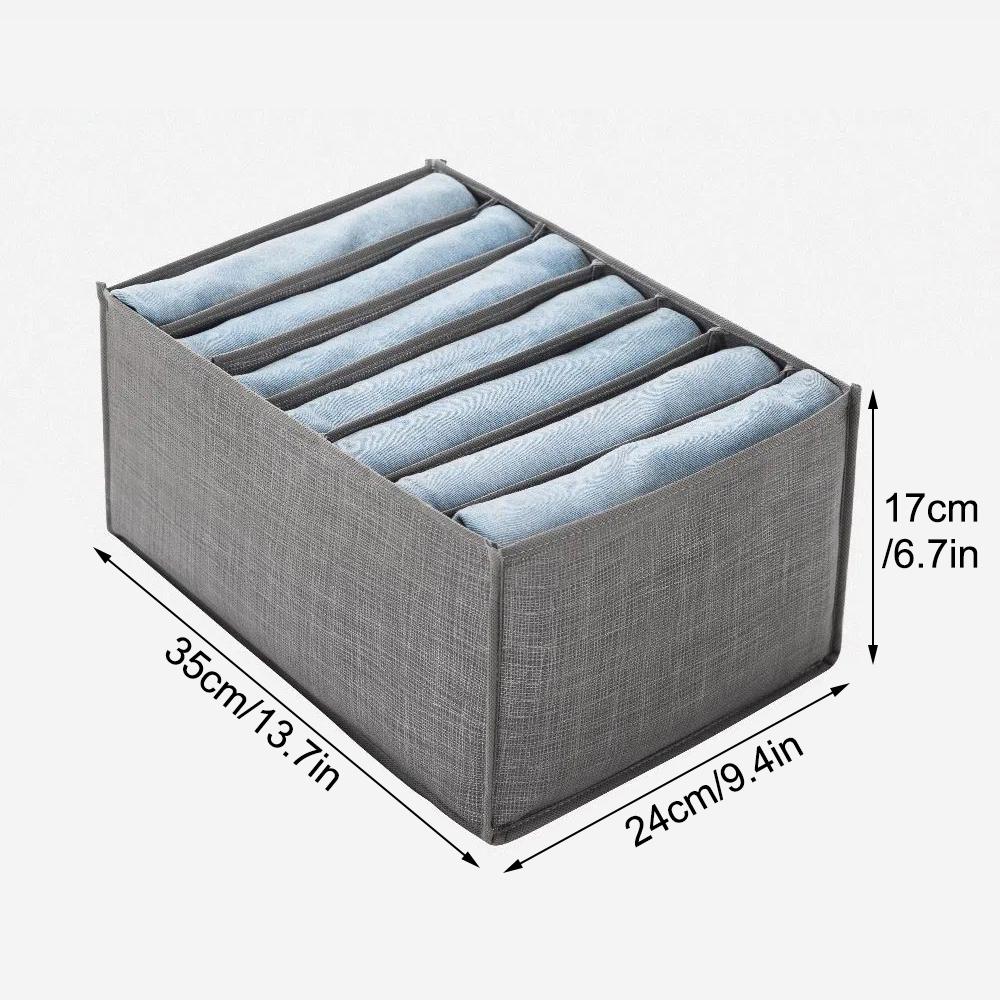 1PC Pants And Clothes Storage Artefact Box For Jeans Division Organizer Bag Clothing Separator Basket