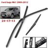 24"+17"+13" Front & Rear Frameless Wiper Blades for Kuga MK1 2008-2012, Focus MK2, C-Max MK1, S-Max, Galaxy MK3