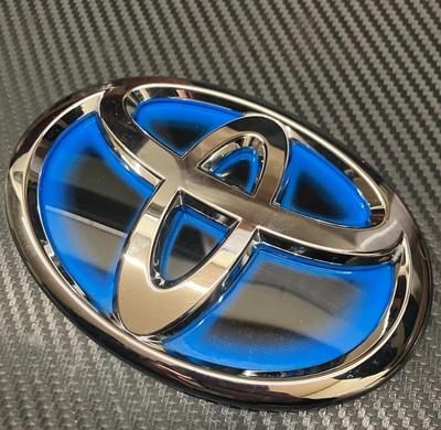 3D Car Hybrid Logo Front Grill Hood Trunk Emblem for Toyota Corolla Camry RAV4 Hilux CHR Highlander Yaris Vios Alphard HRV Reiz