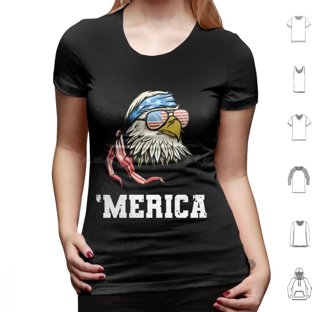 4th Of July Merica Bald Eagle Patriotic Veteran T Shirt 6xl Cotton Cool Tee Eagle Bald Eagle Mericaw Memorial Day Veterans Day