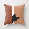 Modern Abstract Pink Brown Geometric  Pillowscase Fashion Decorative Pillows Cover Livingroom Sofa Cushions Cover 45*45cm