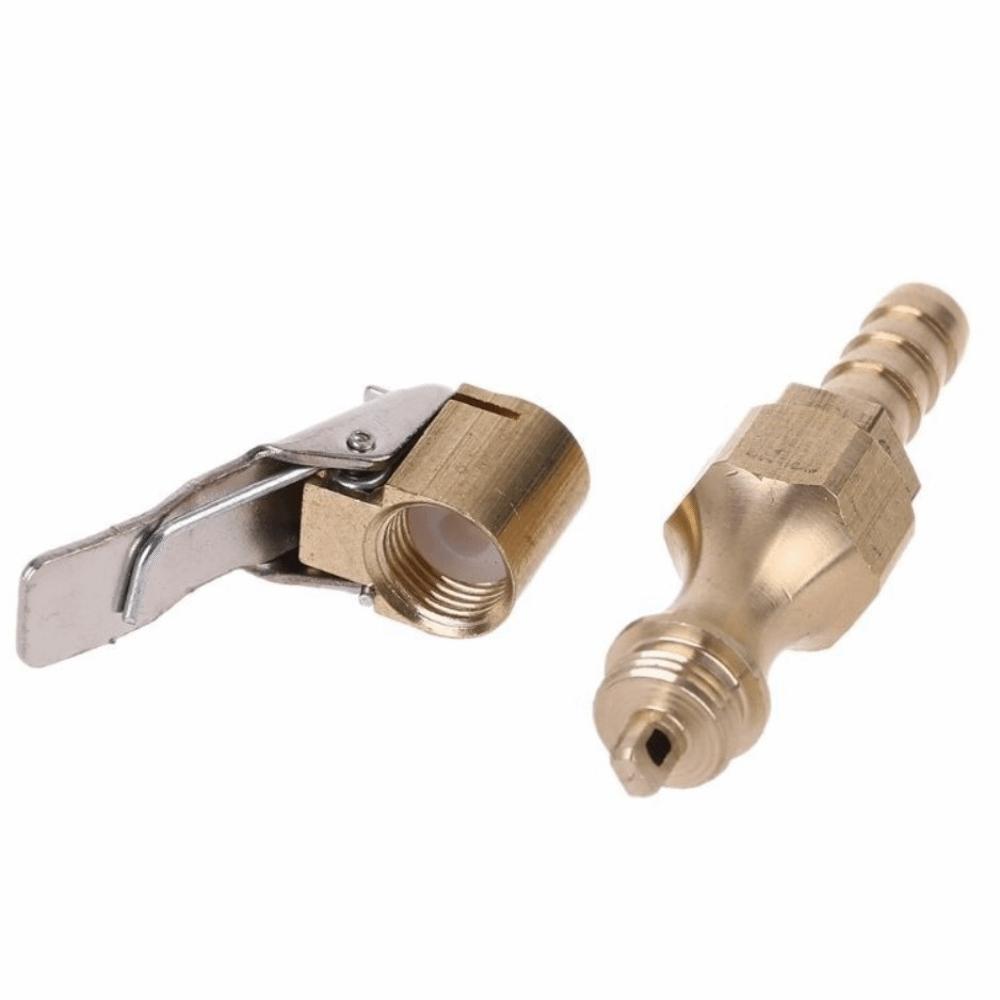 Copper Tire Inflator Adapter 6.5mm Tail Plug Locking Chuck Adapter  Tire Technicians