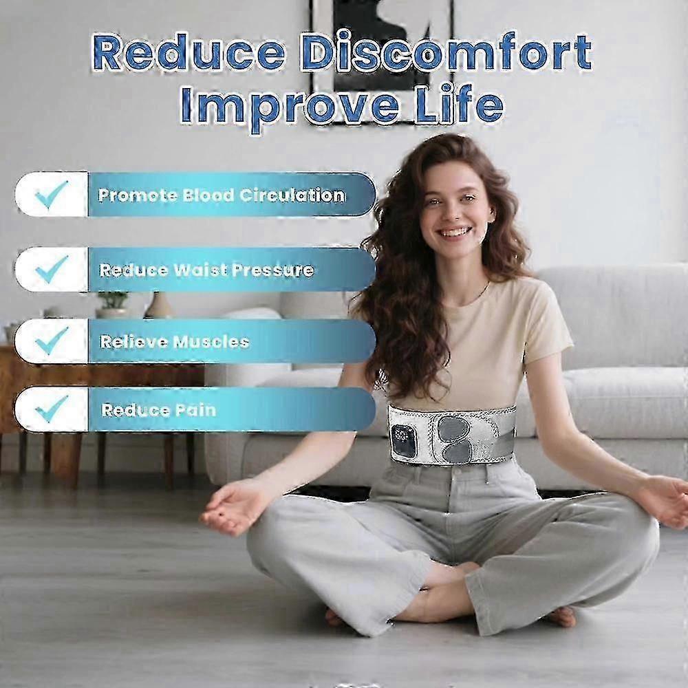 Hugterra Belt, Hugterra Belt Massager 2025, 3 in 1 Sciatica Belt with Heat Therapy