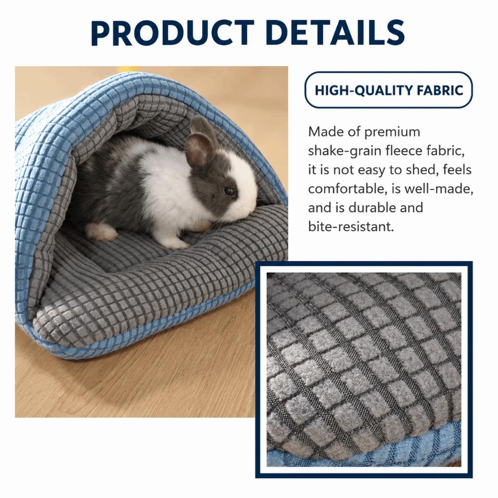 Cat Bed Small Animal Nest Warm Guinea Pig Hideout Cozy Hamster Sleeping Bed for Hedgehog Bunny