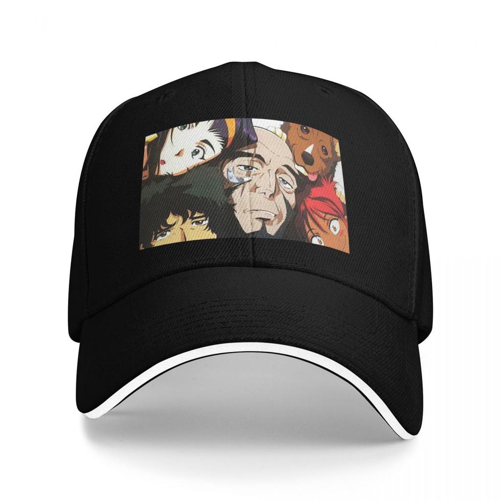 Animes Cowboy Bebop Logo Baseball Caps Snapback Baseball Hats Breathable Casual Casquette Outdoor Unisex