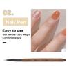 Sandalwood Nail Art Pen Create Stunning Floral Designs Eco-friendly Lightweight Body UV Manicure Pen