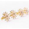 20PCS SHSEJA Hotel Napkin Ring Napkin Holder Round Flower Pearl Napkin Buckle Christmas Wedding Party Napkin Circle Decoration