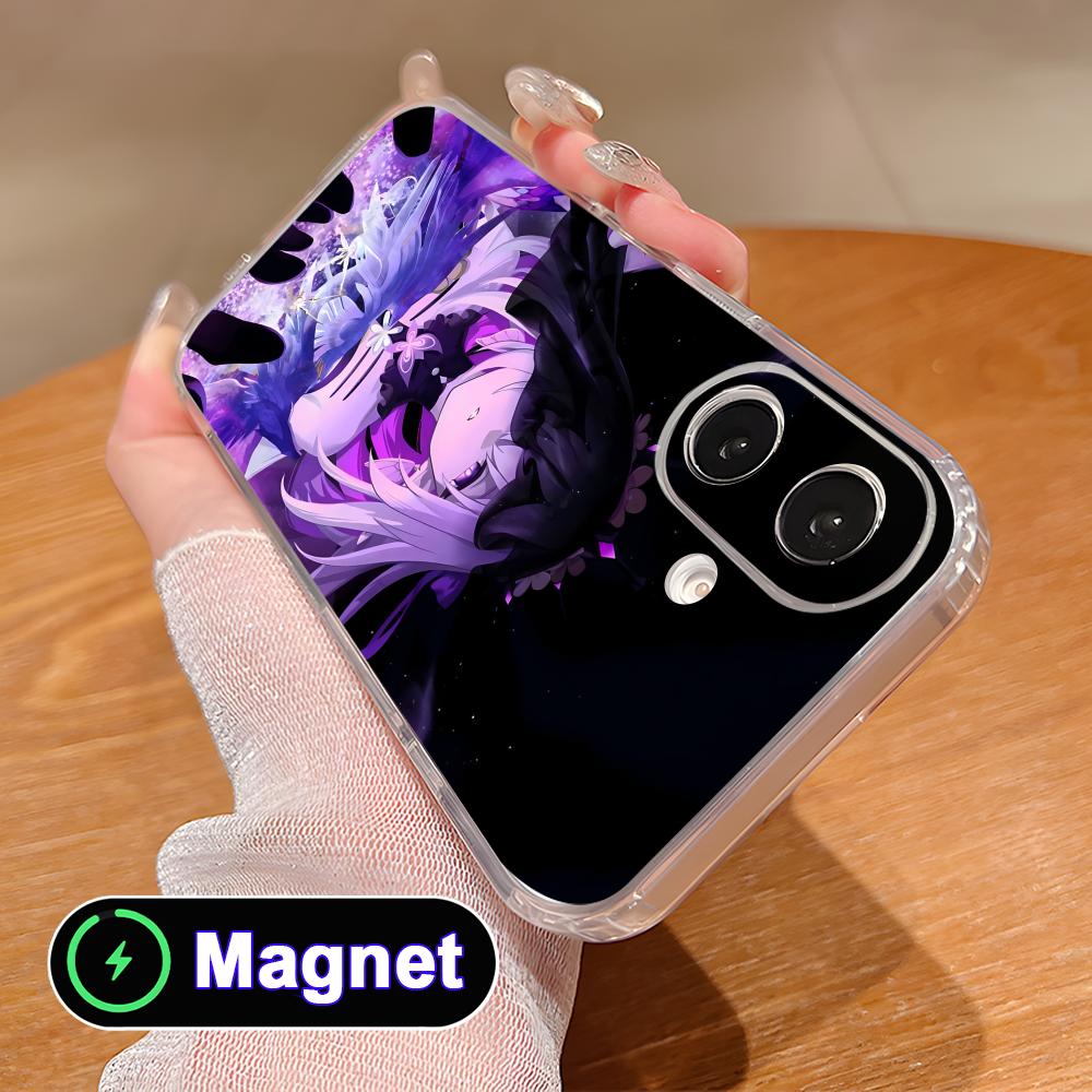 HSR Castorice Clear TPU Magsafe Mobile Phone Case for iPhone 17 16 15 14 13 12 11 Air Pro Max Plus Mini Colorful Cover