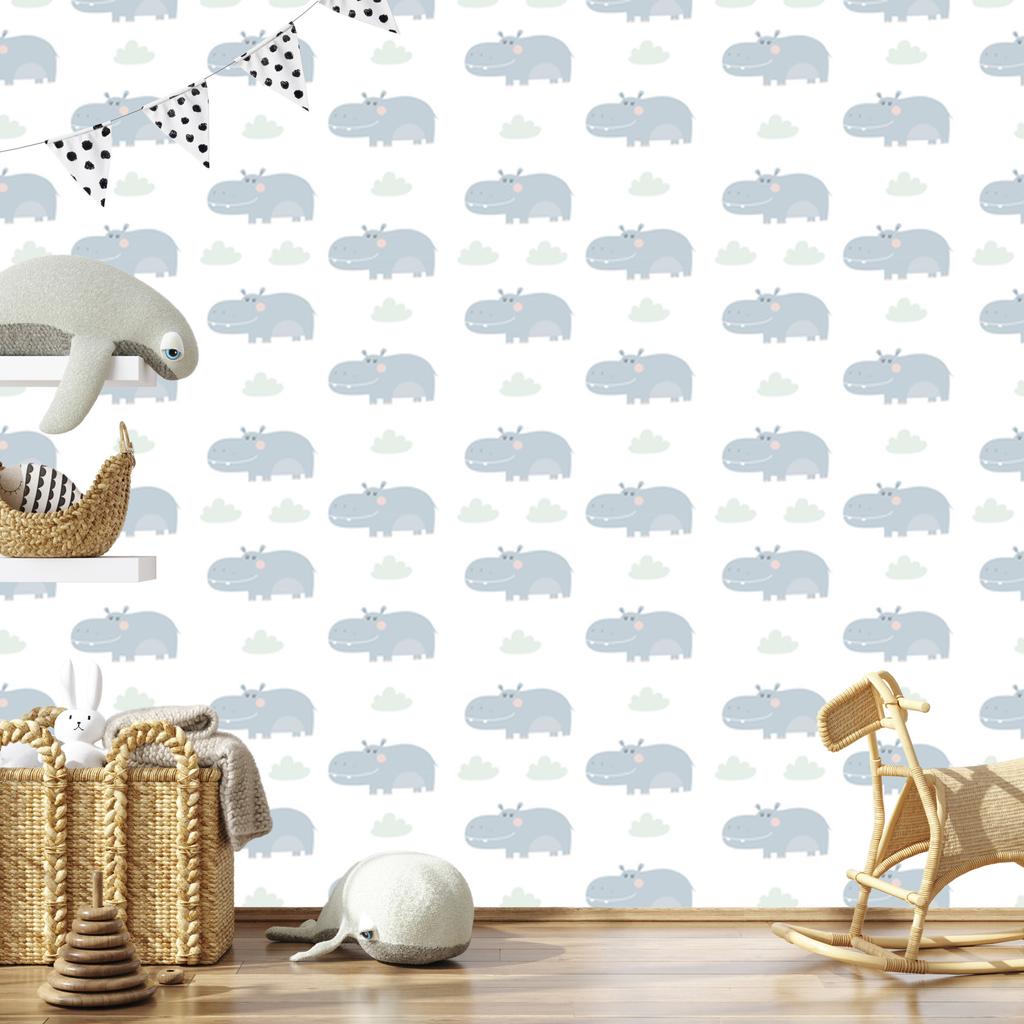 Colorful Animals Clouds Wallpaper for Living Room and Bedroom 50x1000