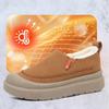 Women's Large Size Thick Sole Winter Warm Fur One Snow Boots Thickened Lined Ankle Boots Non-slip Hiking Sports Cotton Boots