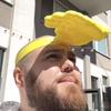 Yellow Palm-Shaped Sun Hat Creative UV Protection Hat Trendy and Funny Elastic Sun Hat Blocks Direct Sunlight Comfortable Summer Hat for Travel Beach