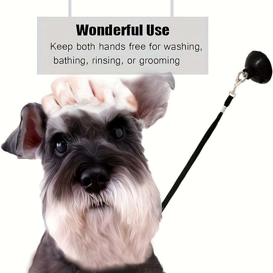 1pc Dog Bathing Rope with Suction Cup Pet Dog Grooming Bathtub Restraint Ring and Adjustable Cat Dog Fixed Safety Rope for Pet Shower Bathing