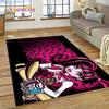 Cartoon Monster High Draculaura Vampire Rug Carpet for Living Room Bedroom Home Decor,Non-slip Decoration for Sofa Doormat Gift