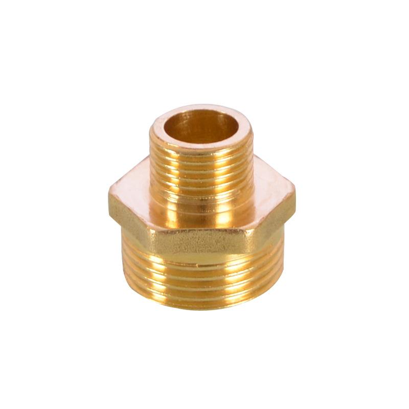 Mässingsrör Hex Nippelkoppling Snabbkoppling Adapter 1/8 1/4 3/8 1/2 3/4 1 Hane till Hane Gänga Vatten Olja Gas Anslutning