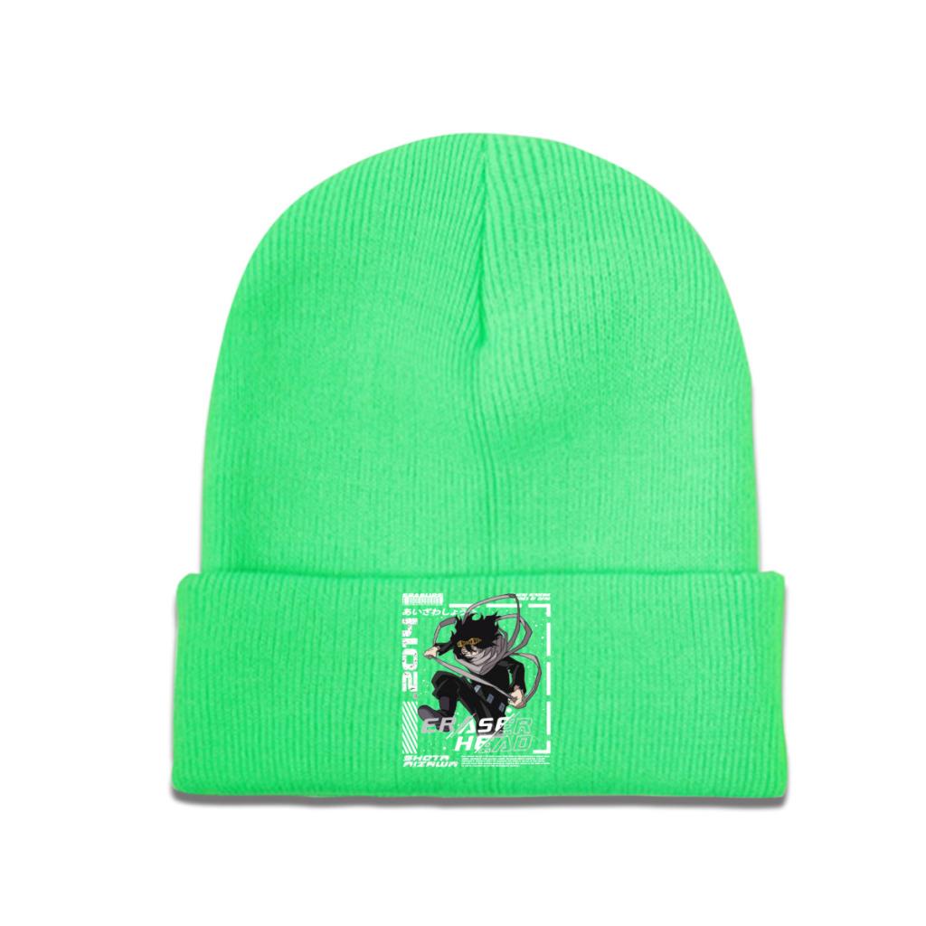 Eraser Head Aizawa Shouta My Hero Academia Aesthetic Anime Knitted Hat Women's Unisex's Skullies Beanies Winter Hat Hip Hop Caps