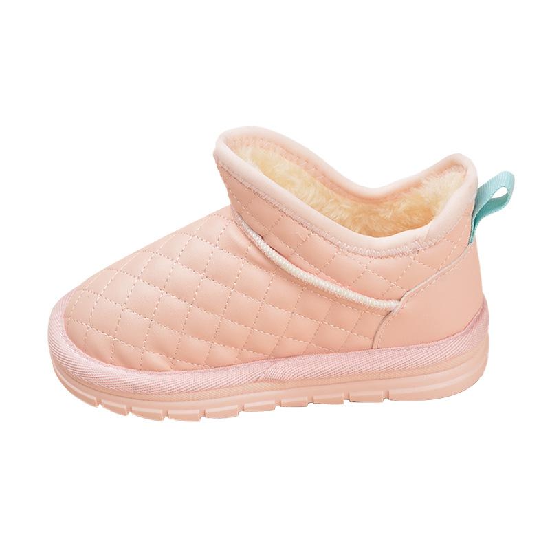 Velvet Insulated Children's Snow Boots Short Boots for Babies