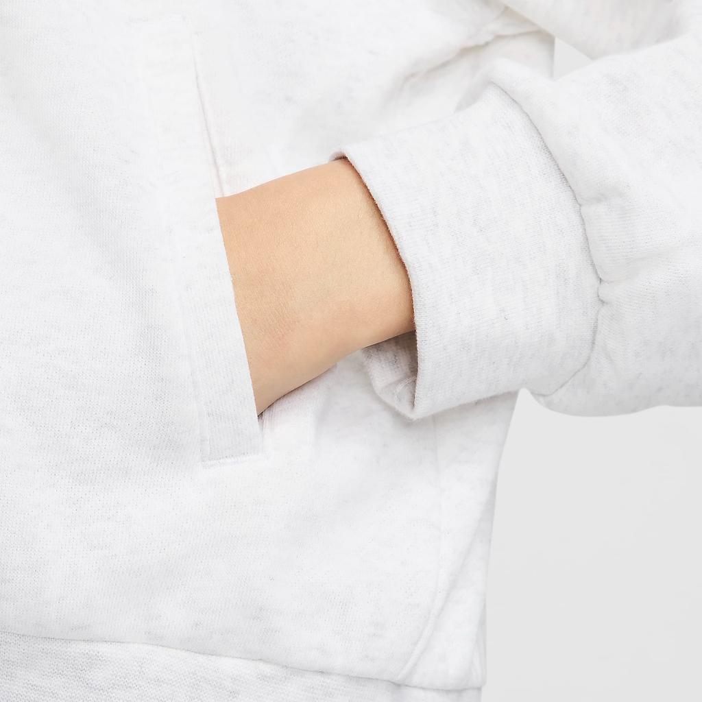 Nike Chill Terry Solid Color Loose Zip Hoodie Jacket Women Outerwear Birch-Heather FN2420-051