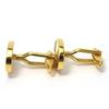 Used Dunhill Cuffs Metal Gold Gold Plating