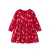 Girl Autumn Cotton Long Sleeve Princess Dress With Animal Cartoon Pattern For Kids