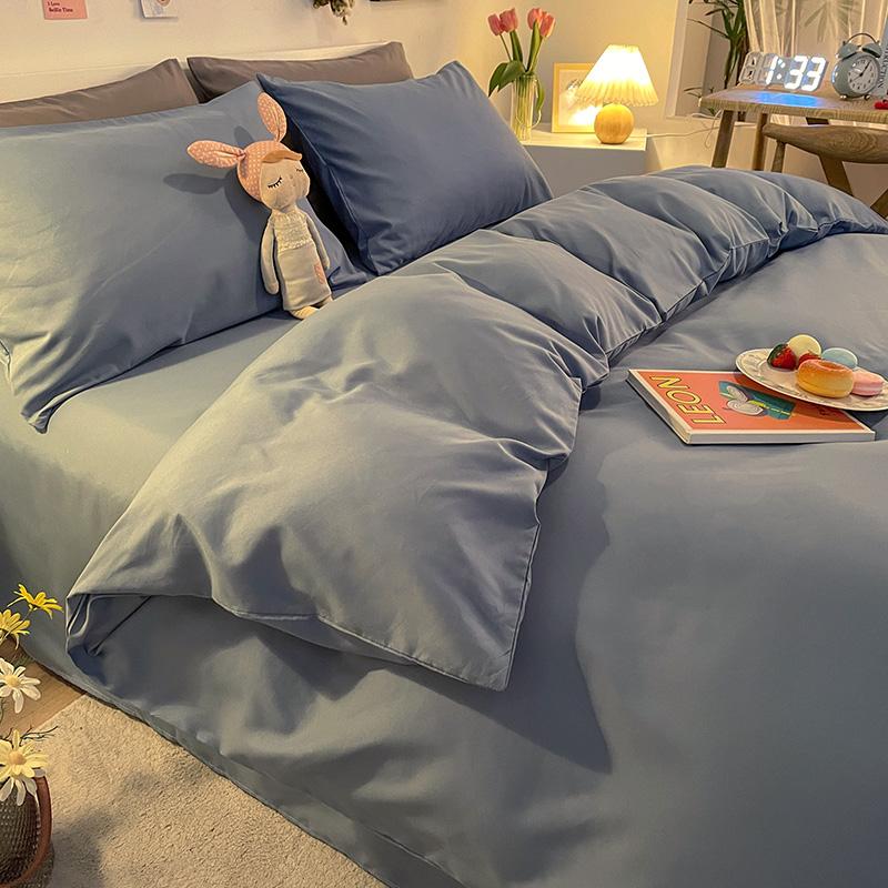 Weißer Bettdeckenbezug Hautfreundliche Bettbezüge Einfacher Stil Bettwäsche für Zuhause funda nordica Weiche Bettbezüge (Kein Kissenbezug)