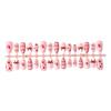 30 Pieces Sweet Strawberry Almond Nail Art Handmade Bow Diamond Love Nail Art