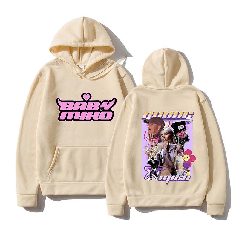 Young Miko Hoodie Funny Print Unisex Men Women's Fashion Hip Hop Casual Unisex Autumn Winter Fleece Streetwear Tops