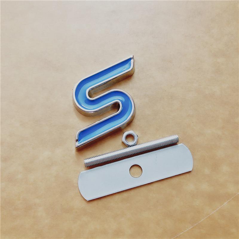

Красный металлический спортивный значок S для Mondeo, Focus и Fiesta Mondeo Focus Fiesta S Badge синий