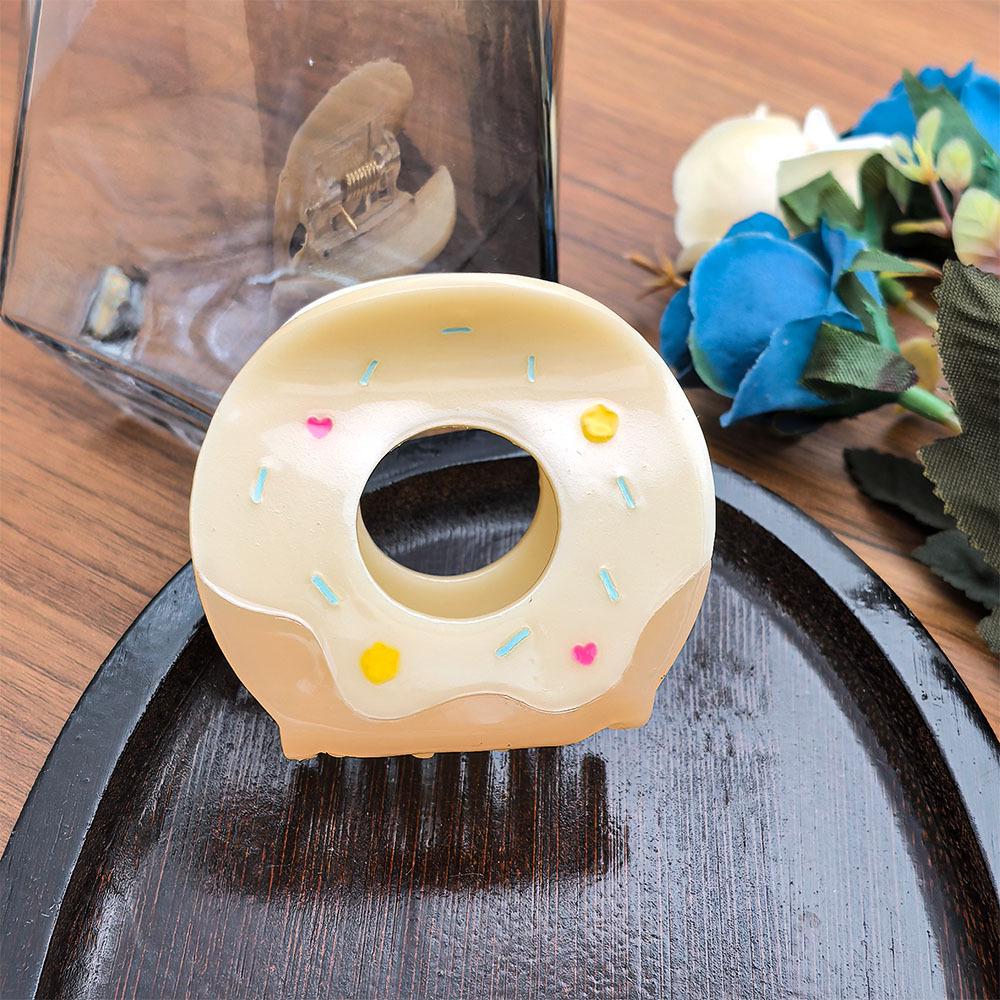 

Милая и очаровательная круглая ацетатная заколка-краб для волос для причесок «пучок» грязно-белый