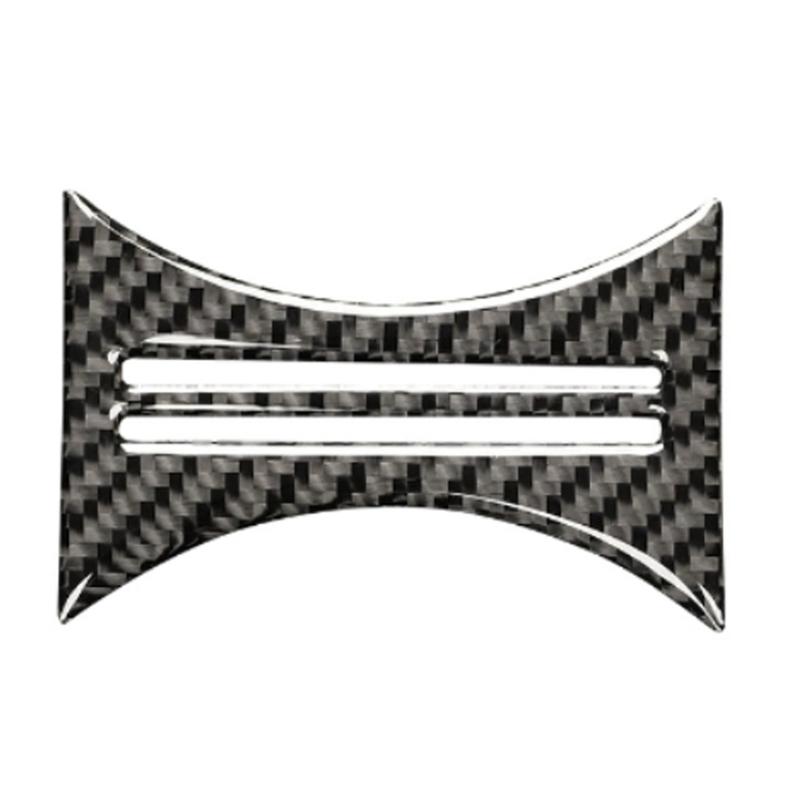 

Center-Console Water Cups Holder Trim Carbon Fiber Car Gear Console Panel Cups Holder Trim for GLA/CLA Class 1