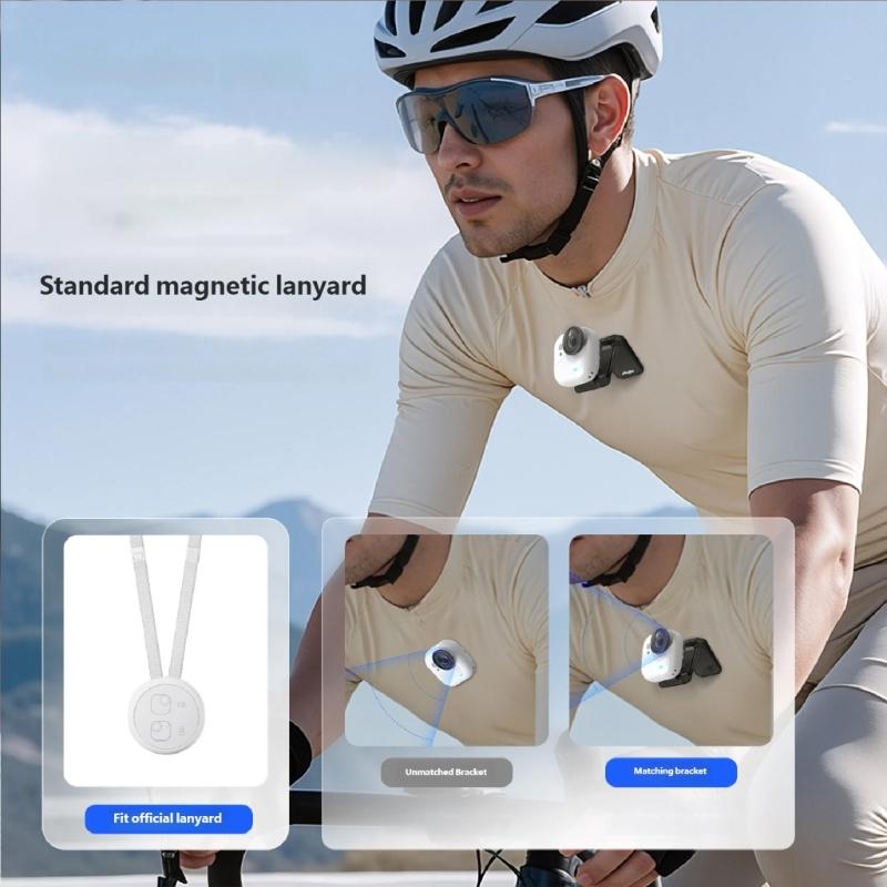 Magnetic Clip Mount For Action Camera Quick Release Secure For 360 GO Ultra CameraVlogs And Outdoor Activity