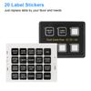 Touch Screen Switches Panel Slim Touch Circuit Control Panel Box 6 Gang LED Switch Panel Waterproof for Car Marine Caravan