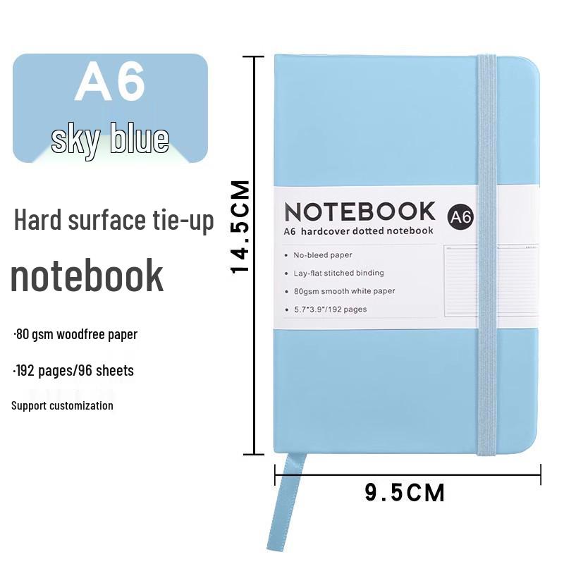 

Custom Portable A5/A6 Skin-Feel Notebook with Elastic Band for Business & Study, Personalized with Logo Print