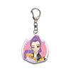 Demon Hunters Figures Keychains Cartoon Anime Keyring Pendant Cute Car Bags Key Holder Kawaii Mobile Phone Backpack Hanging Charm