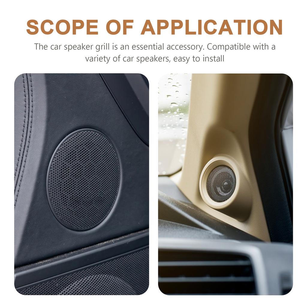 2pcs Speaker Grills 4 Inch Car Subwoofer Speakers Grill Covers Automotive Speaker Guard Audio Accessories