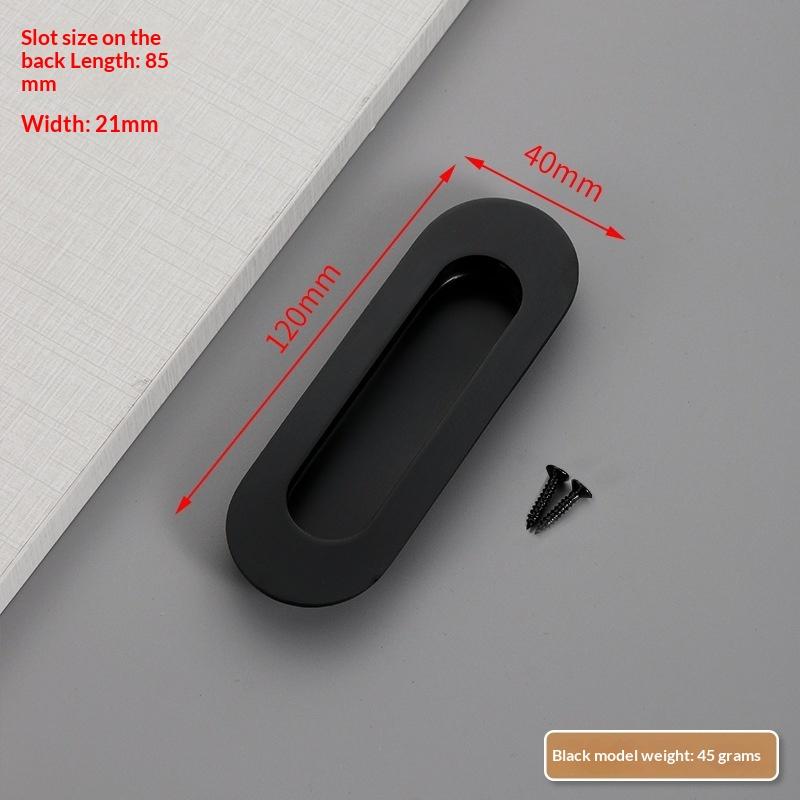 Poignée cachée en acier inoxydable Poignée de porte coulissante intégrée Poignée de tiroir de porte coulissante intégrée Poignée Noir Or Bronze