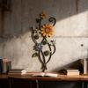 2D Wall Decoration Plate Sweet Flower Garden Decoration Retro Bee Flower Wall Decoration  Home