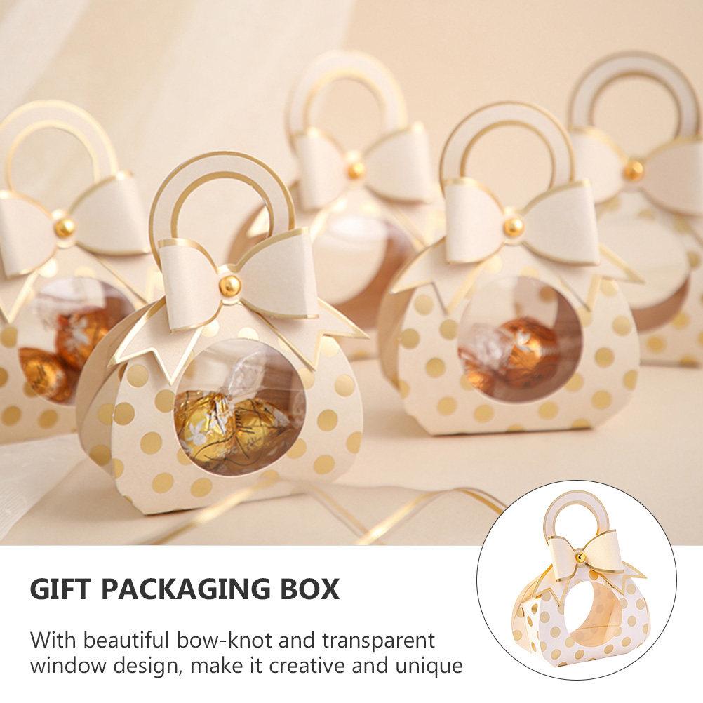 50pcs Wedding Souvenir Boxes Gift Packaging Candy Box Small Present Container for Holiday Party Favors