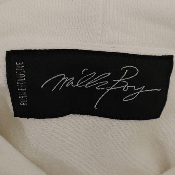 MILKBOY Print Long Sleeve Sweatshirts White System Pullover Sweatshirt Men's Used