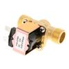 Electric Solenoid Valve, 1/2" DC 12V Normally Closed Brass Electric Solenoid Valve for Water Control